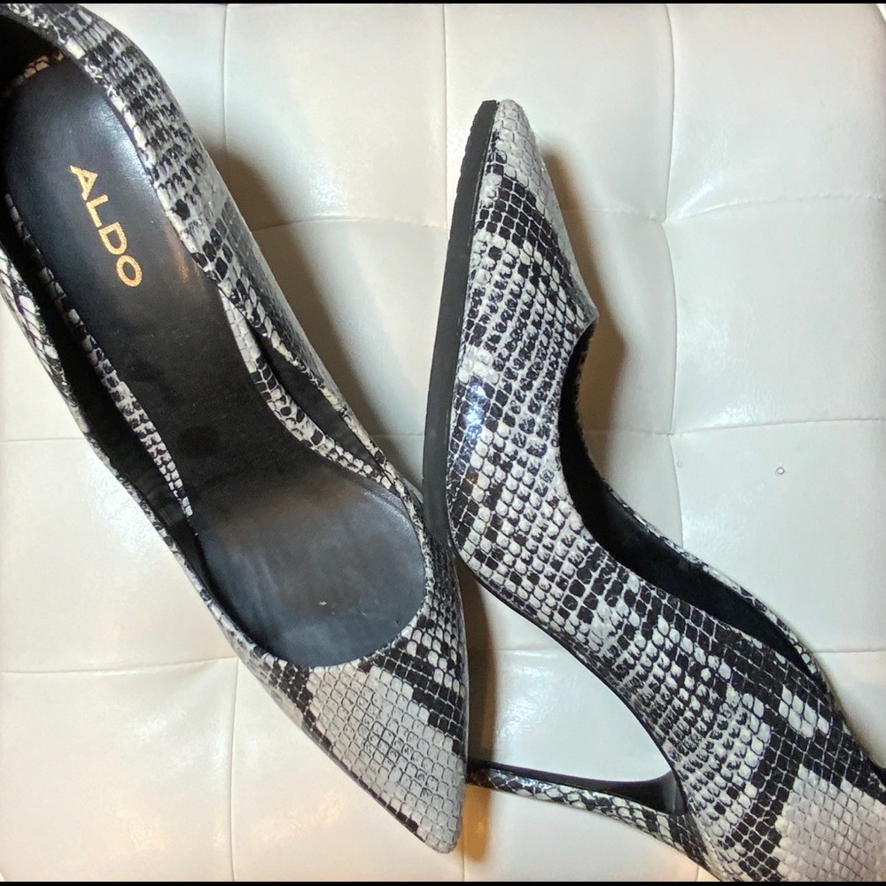Snake Print Heels